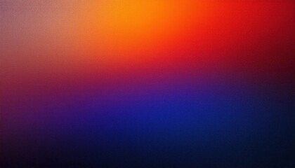 Obraz premium Vibrant Sunset Gradient. Warm Orange to Deep Purple Color Transition on Textured Surface Background, Calm Evening Skies and Smooth Color Fade from Light to Dark for Design and Creative Project. Banner