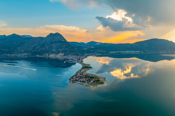 Lake Egirdir of Turkey is situated in the Isparta province. It is also known as the 'seven colored...