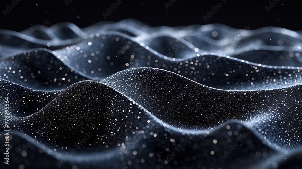 Aufkleber abstract black background : generative ai
