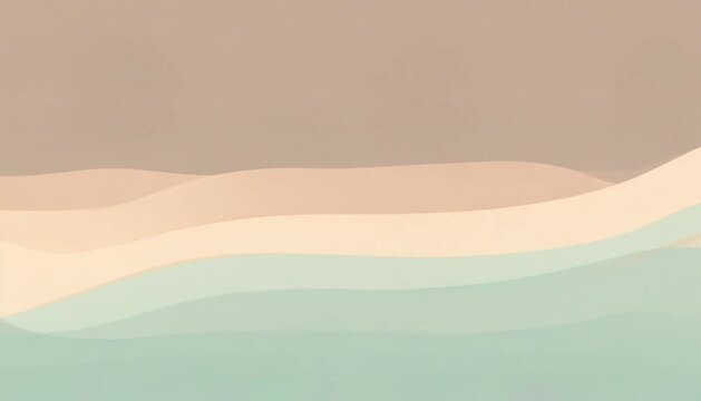 Tranquil Harmony: A Smooth, Calming Abstract Wallpaper with Soft Gradients and Gentle Curves