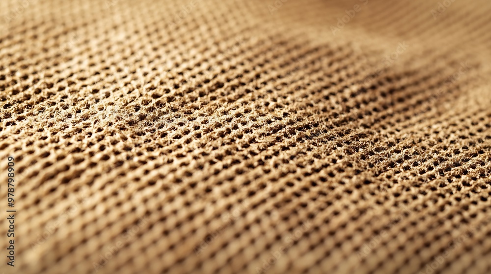 Aufkleber Corrugated Cardboard Texture Pattern : Generative AI