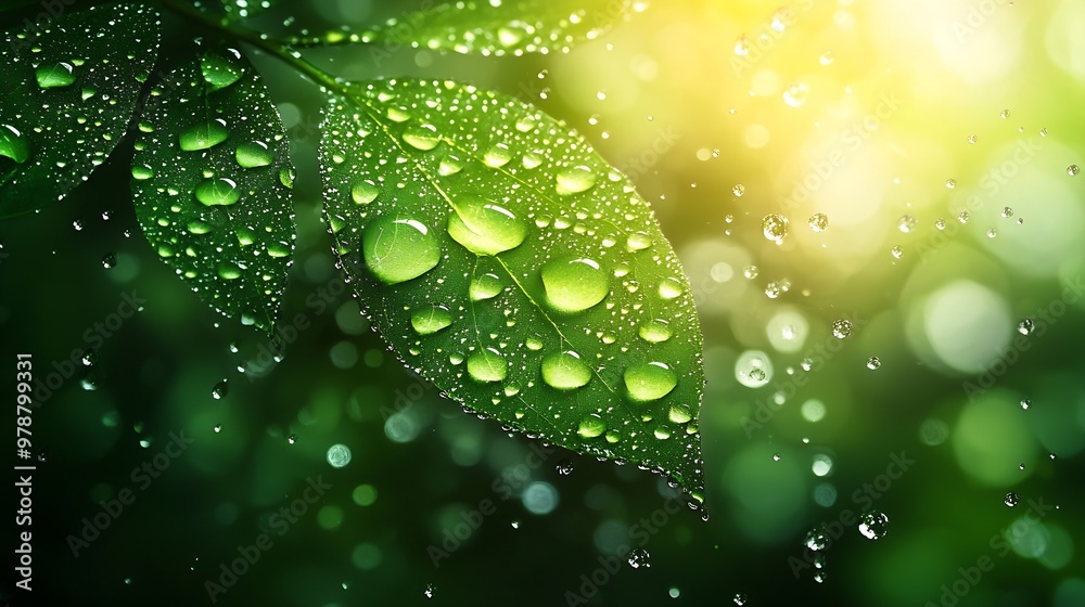 Fototapete Nature Bokeh Background : Generative AI