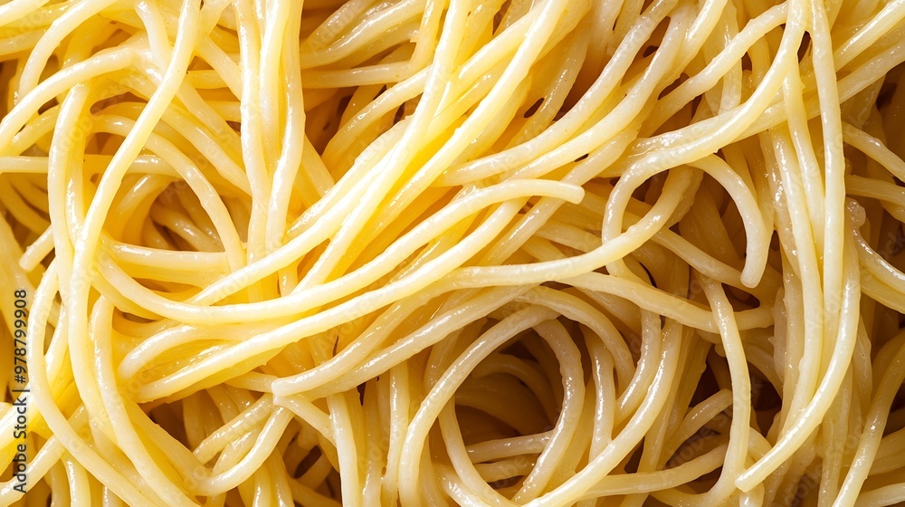 Poster spaghetti noodles pattern : generative ai