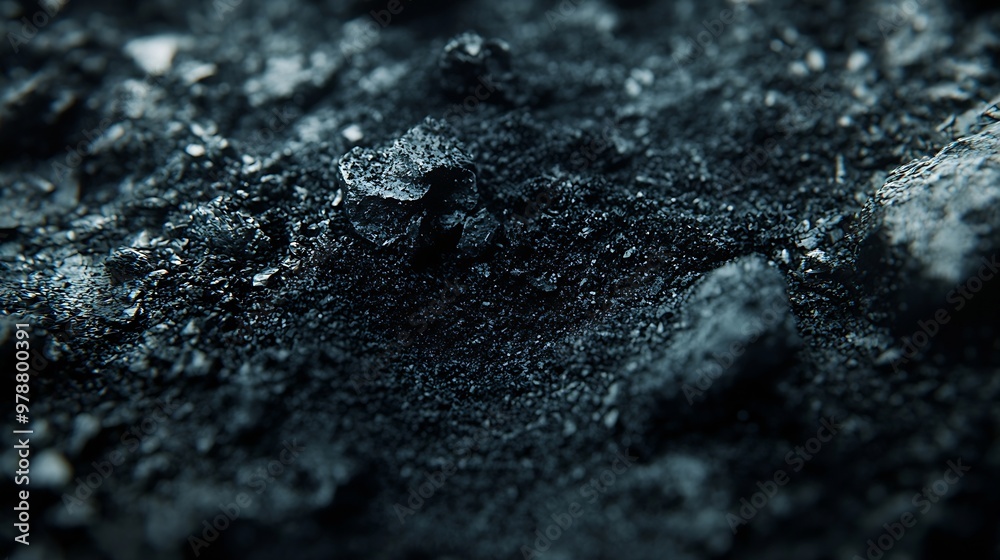 Aufkleber black dusty and scratchy background dark dirty surface texture : generative ai