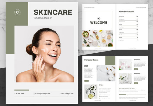 Green And White Skincare Catalog