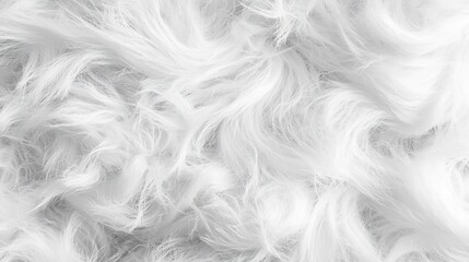 Obraz premium White Fluffy Cotton Wool Texture Closeup Background : Generative AI