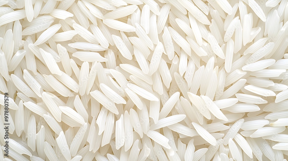 Poster white rice texture background : generative ai