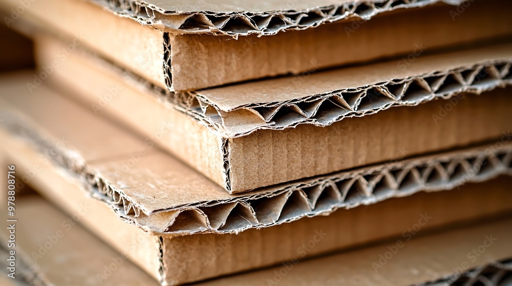 Aufkleber plain brown cardboard texture : generative ai