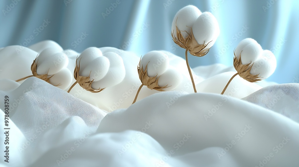 Poster cotton fabric texture pattern background : generative ai