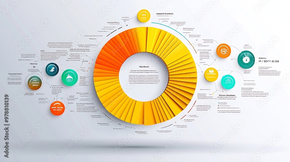 Poster Modern Infographic Style Options Vector Illustration for Business and Web Design : Generative AI