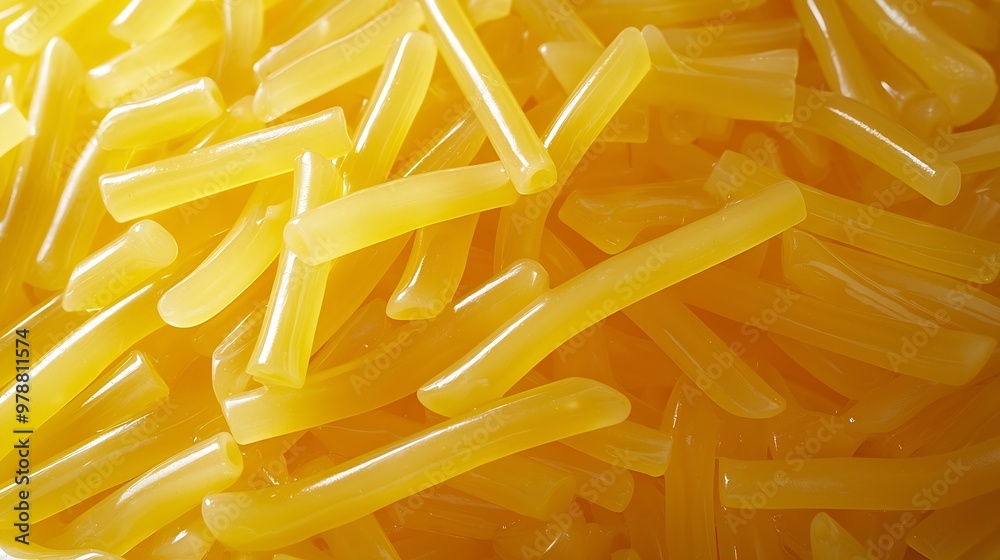 Aufkleber spaghetti texture top view : generative ai