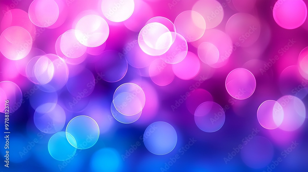 Wall mural beautiful bokeh background : generative ai