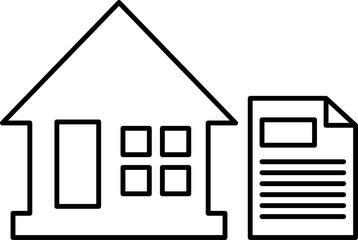 Property Management Line Icon