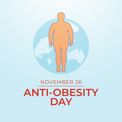 vector graphic of Anti Obesity Day ideal for Anti Obesity Day celebration.