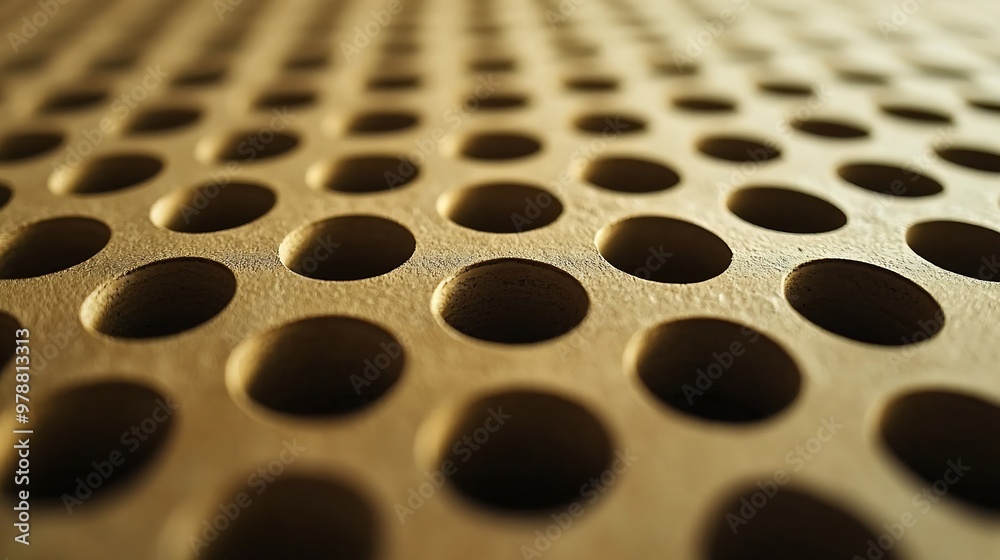 Poster Gray Dotted Cardboard Texture Pattern : Generative AI