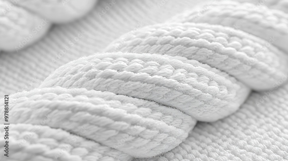 Aufkleber white textile texture : generative ai