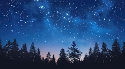 Fototapeta premium dark space with small stars