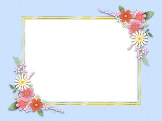 花のフレーム　K-3