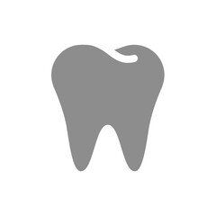 Human tooth vector icon. Dental care, teeth symbol.