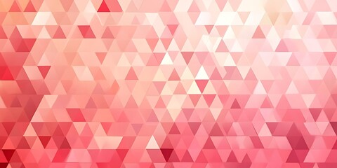 Abstract Pink Geometric Background with White Triangles