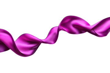 Fototapeta premium A vibrant purple ribbon elegantly twisting and flowing, perfect for decorative themes and creative projects.