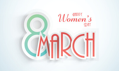 Paper text for Happy Women's Day celebration.