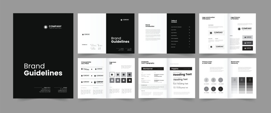 brand guideline template brand manual design