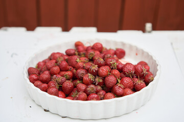 strawberries in a bowl