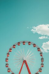 Minimalist Photography of a Ferris wheel