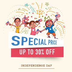 Special Sale on occasion of American Independence Day celebration.