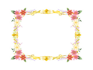 花のフレーム　M-2 