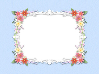 花のフレーム　M-7