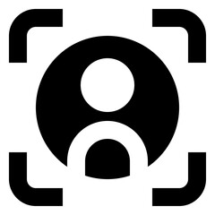 scan user solid icon