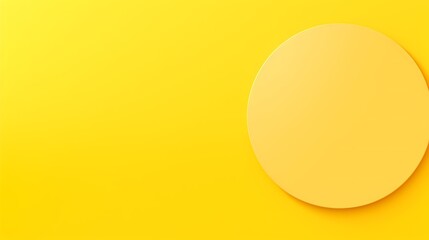 A Large Yellow Circle on a Bright Yellow Background