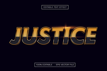 Obraz premium Justice 3D Text Effect Grain Effect