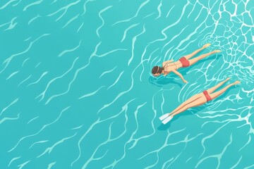   A woman with wings flies through the star-dusted night sky in a painting. Beautiful simple AI generated image