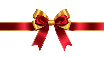 color bow ribbon isolated on white