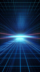 Fototapeta premium Technological background of virtual grid space