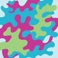 Modern graphic illustration of camouflage pattern.