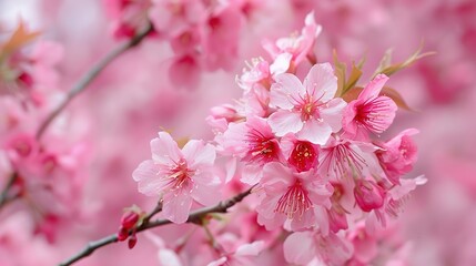 Naklejka premium Japanese cherry blossom wallpaper