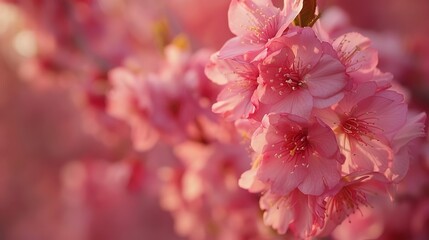 Fototapeta premium Japanese cherry blossom wallpaper