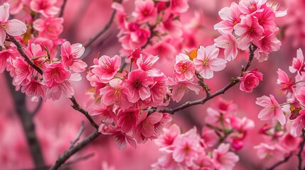 Obraz premium Japanese cherry blossom wallpaper