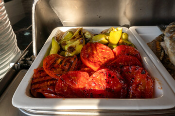 Grilled Tomatoes and Peppers
