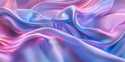 Obraz premium Abstract Silky Fabric Waves in Pastel Colors