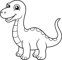 Naklejka premium illustration of cartoon dinosaur