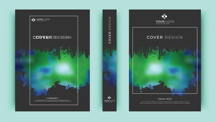 Modern vector illustration of professional cover design layout for business or corporate sector.