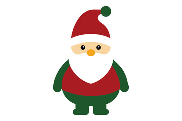 christmas Santa Claus vector illustration on white background. 