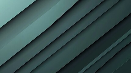 Obraz premium Abstract Diagonal Lines in a Dark Green Gradient