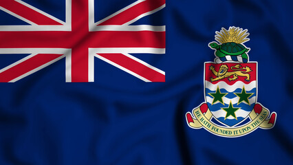 Cayman Islands Flag Waving The