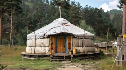 mongolion yurt wallpaper